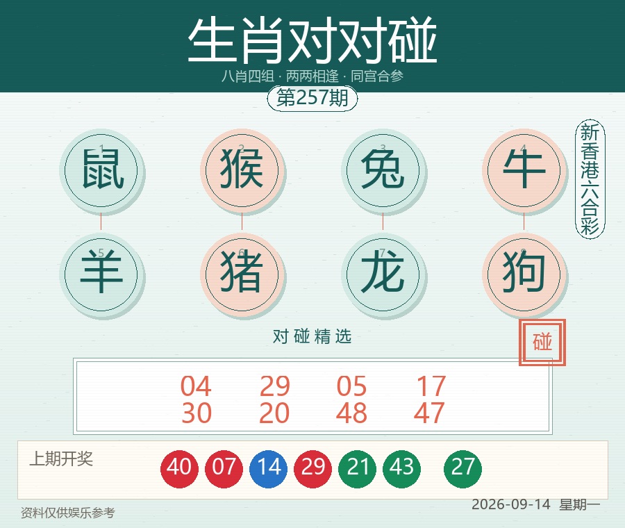 生肖对对碰