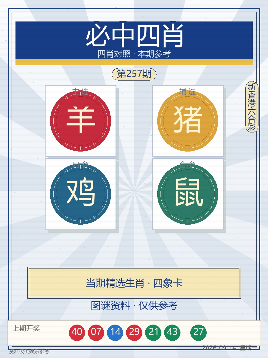必中四肖